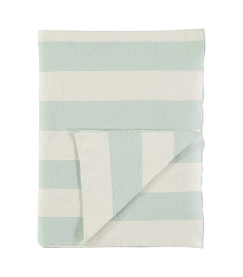 Meri Meri Battaniye // Nane Yeşili & Fildişi