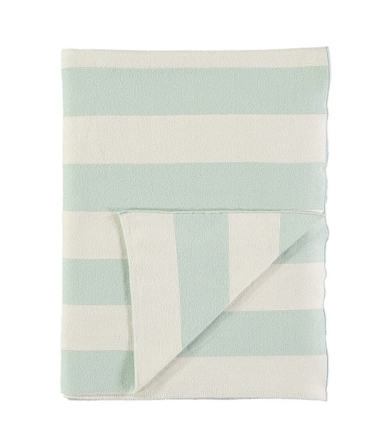 Meri Meri Battaniye // Nane Yeşili & Fildişi