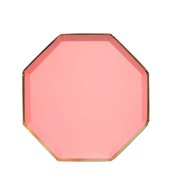 Meri Meri Parti Tabak (S) // Neon Mercan