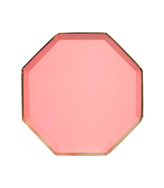 Meri Meri Parti Tabak (S) // Neon Mercan