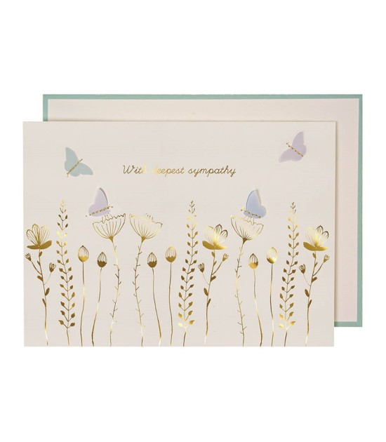 Meri Meri Tebrik Kartı // Çiçekler ve Kelebekler