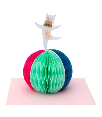 Meri Meri Tebrik Kartı // Sirk Kedisi