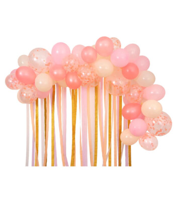 Meri Meri Asılan Süs // Pembe Balonlar & Renkli Şeritler