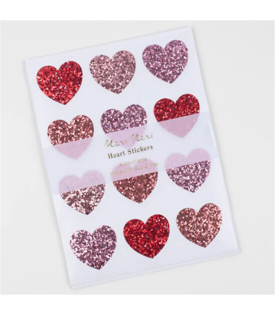 Meri Meri Sticker Çıkartma // Parıltılı Kalp