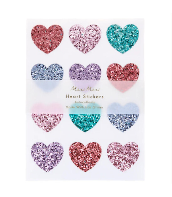 Meri Meri Sticker &Ccedil;ıkartma // G&ouml;kkuşağı Kalp