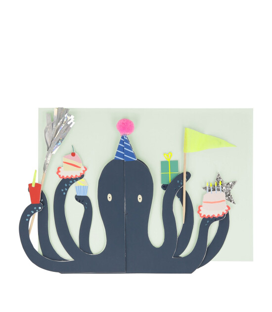 Meri Meri Tebrik Kartı // Ahtapot