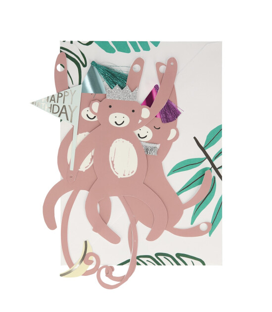 Meri Meri Tebrik Kartı // Maymun