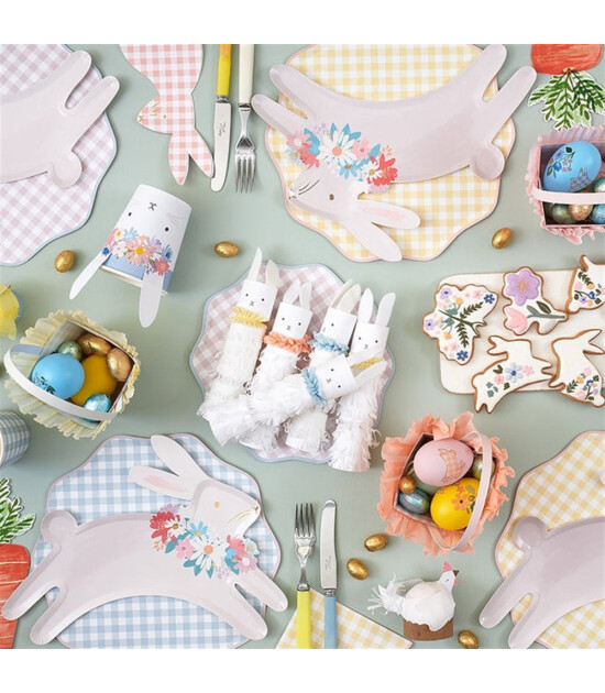 Meri Meri Parti Tabak (M) // Damalı