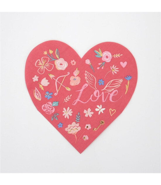 Meri Meri Parti Peçete // Valentine’s Heart Die Cut