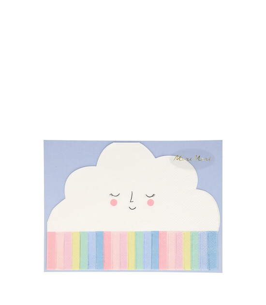 Meri Meri Parti Peçete (L) // Gökkuşağı - Bulutlu