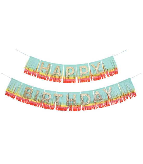 Meri Meri Asılan Süs // Happy Birthday Gökkuşağı
