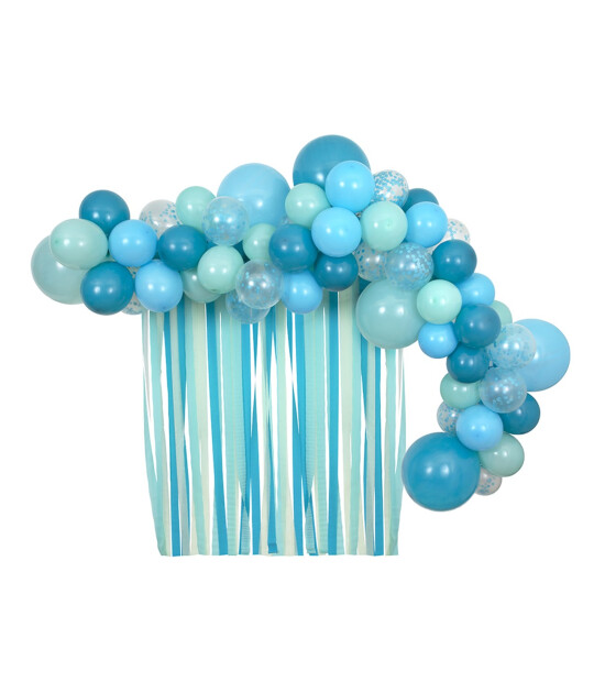 Meri Meri Asılan Süs // Mavi Balonlar & Püsküller