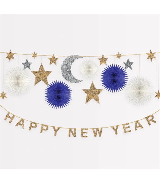 Meri Meri Asılan Süs // Happy New Year - Celestial