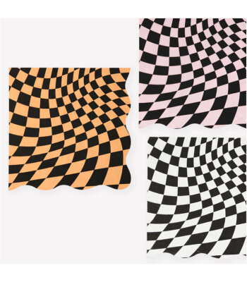 Meri Meri Parti Peçete // Cadılar Bayramı Damalı