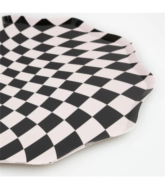 Meri Meri Parti Tabak // Cadılar Bayramı Damalı