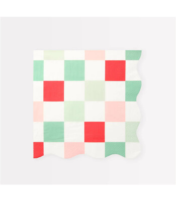 Meri Meri Parti Peçete // Kareli