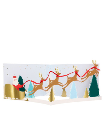 Meri Meri Tebrik Kartı // Noel Baba Kızağı