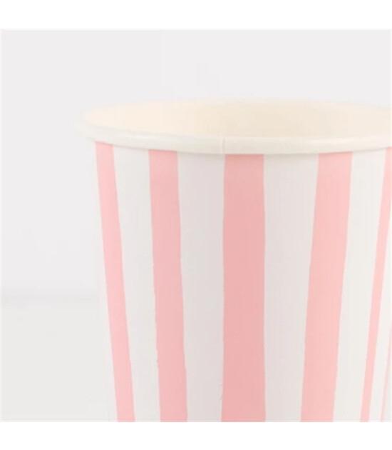 Meri Meri Parti Bardak // Pink Stripe