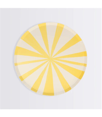 Meri Meri Parti Tabak (S) // Sarı Çizgili