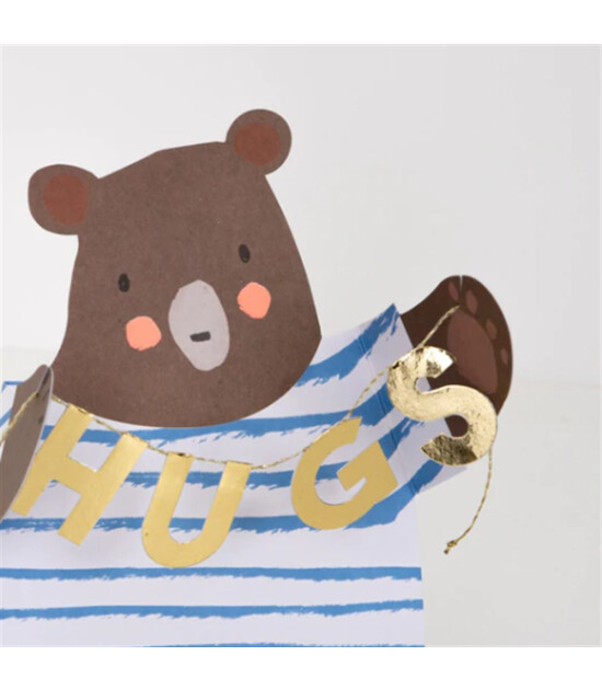 Meri Meri Tebrik Kartı // Sarılan Ayıcık