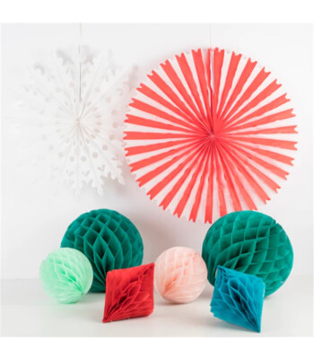 Meri Meri Asılan Süs // Christmas Honeycomb Decoration Kit