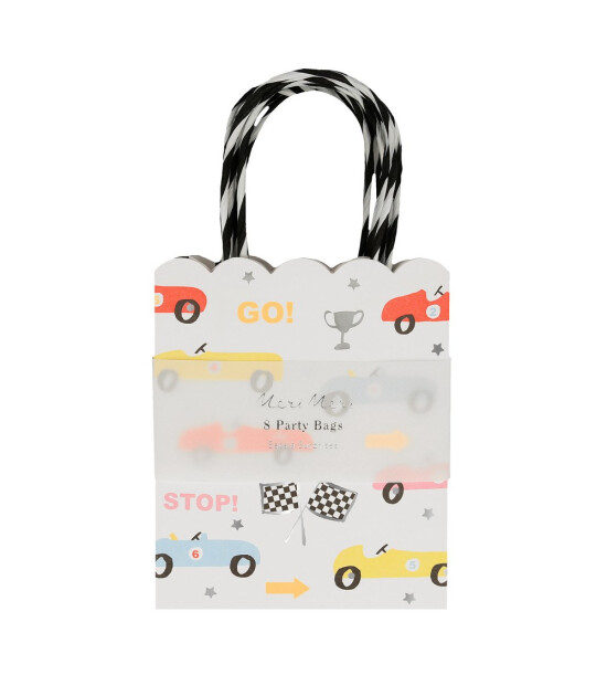 Meri Meri - Race Car Party Bags - Yarış Arabaları Parti Çantaları - 8'li