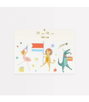 Meri Meri Geçici Dövme // Hayvan Geçit Tören