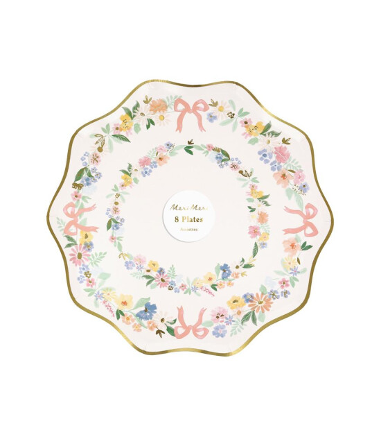 Meri Meri Parti Tabak (M) // Çiçekli