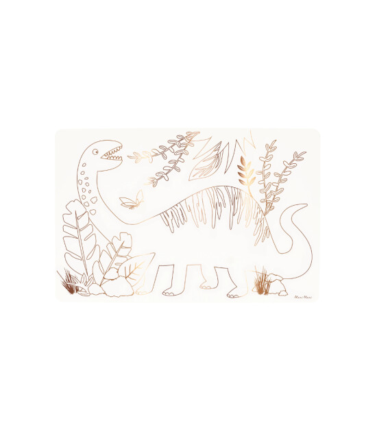 Meri Meri - Dinosaurs Colouring Placemats - Dinozorlar Boyama Amerikan Servisleri (x8)