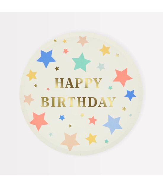 Meri Meri Parti Tabak (M) // Happy Birthday Stars