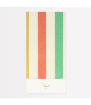 Meri Meri Masa Örtüsü // Renkli Çizgili