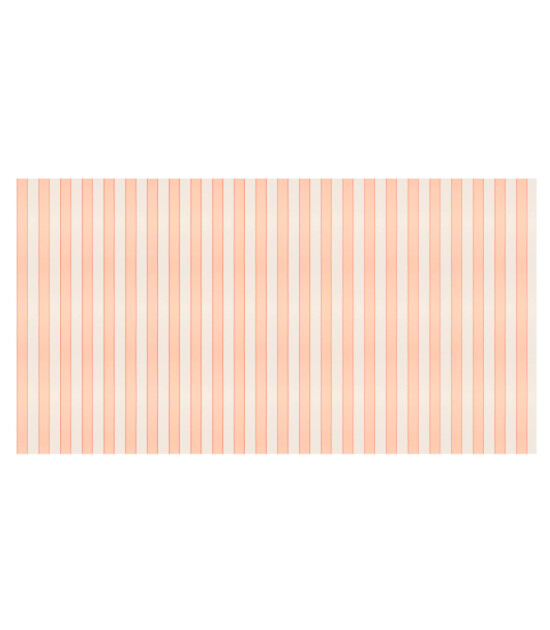 Meri Meri - Peach Stripe Tablecloth - Şeftali Tonlu Çizgili Kağıt Masa Örtüsü