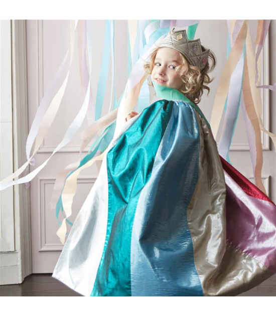 Meri Meri Pelerin // Metalik Gökkuşağı Pelerin & Değnek