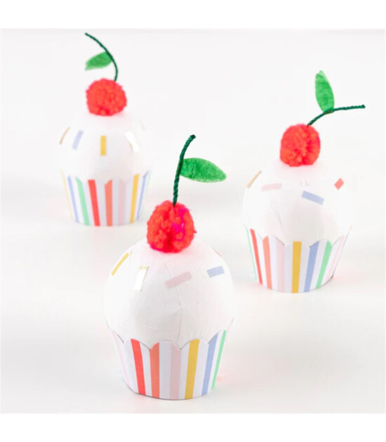 Meri Meri  - Cupcake Surprise Balls - Cupcake Sürpriz Toplar - 3lü