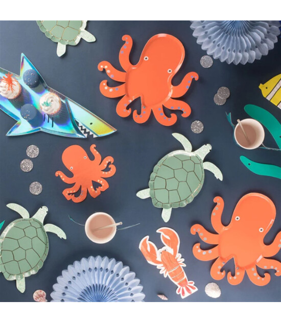 Meri Meri Parti Tabak // Ahtapot