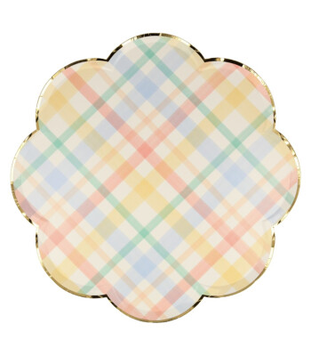 Meri Meri Parti Tabak (L) // Spring Plaid