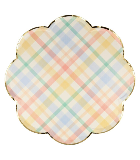 Meri Meri Parti Tabak (L) // Spring Plaid