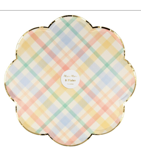 Meri Meri Parti Tabak (L) // Spring Plaid