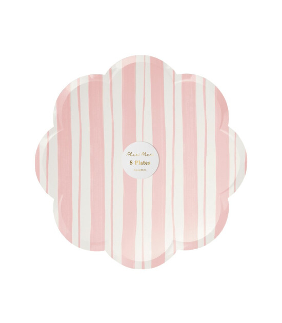 Meri Meri Parti Tabak (S) // Kalın Çizgili