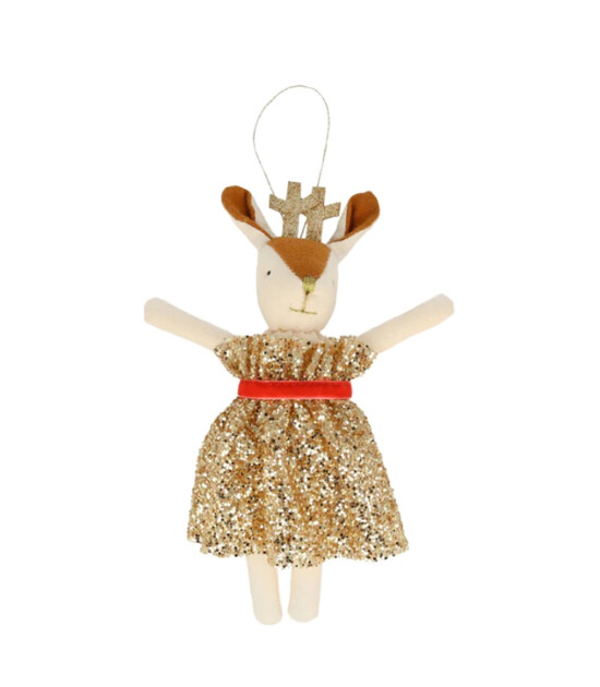 Meri Meri  - Mrs Reindeer Tree Decorations - Bayan Ren Geyiği Ağaç Süsü