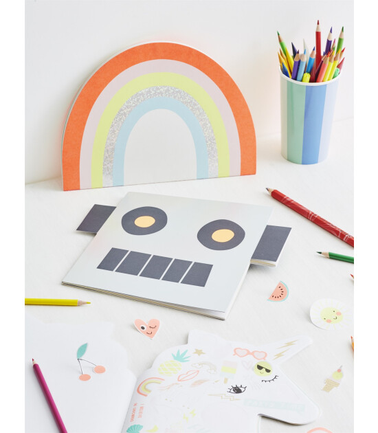 Meri Meri Çıkartma Kitabı // Robot