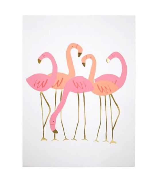 Meri Meri Flamingo Poster