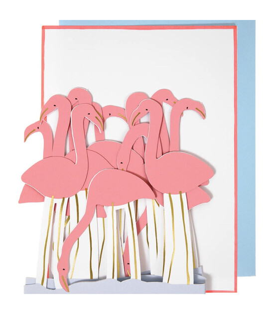 Meri Meri Tebrik Kartı // Flamingos