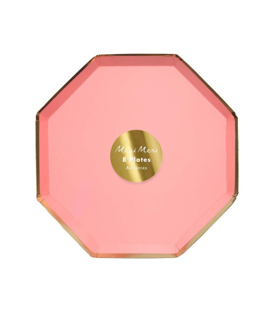 Meri Meri Parti Tabak (S) // Neon Mercan