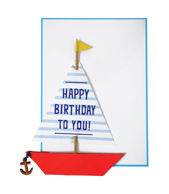 Meri Meri Tebrik Kartı // Yelkenli