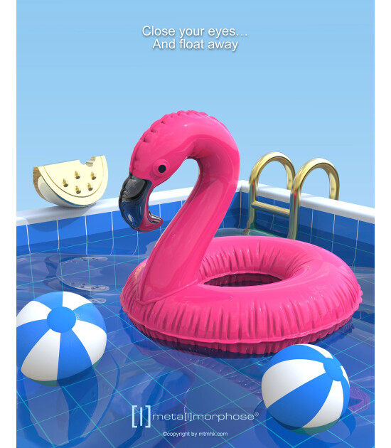 Metalmorphose Anahtarlık // Flamingo