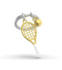 Metalmorphose Anahtarlık // Gold Padel Tenis