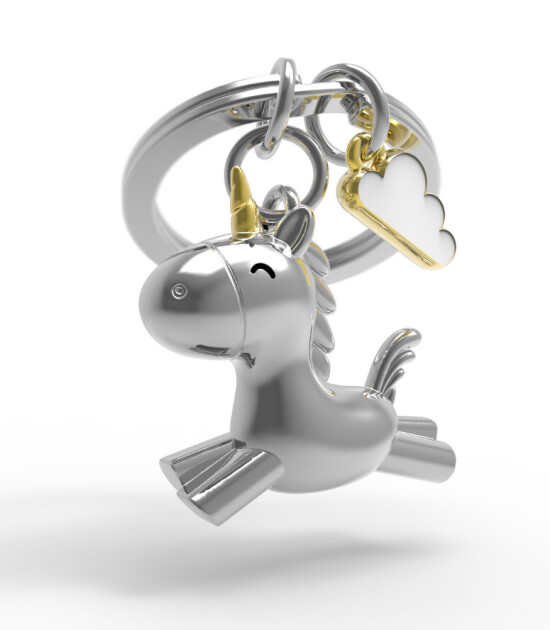 Metalmorphose Anahtarlık // 3D Uçan Unicorn