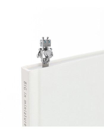 Metalmorphose Kitap Ayracı // Robot (G&uuml;m&uuml;ş)