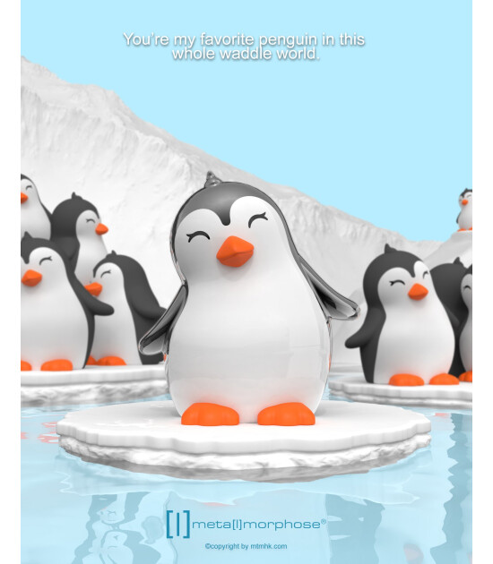 Metalmorphose Penguen Anahtarlık